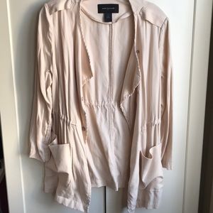 NWOT Ann Taylor Light Pink Drape Jacket